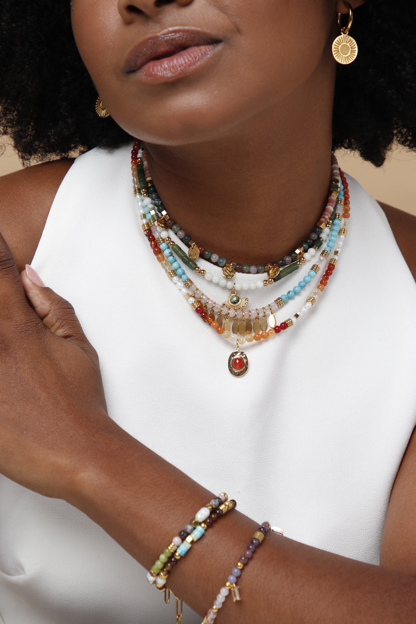 Alissa beaded necklace